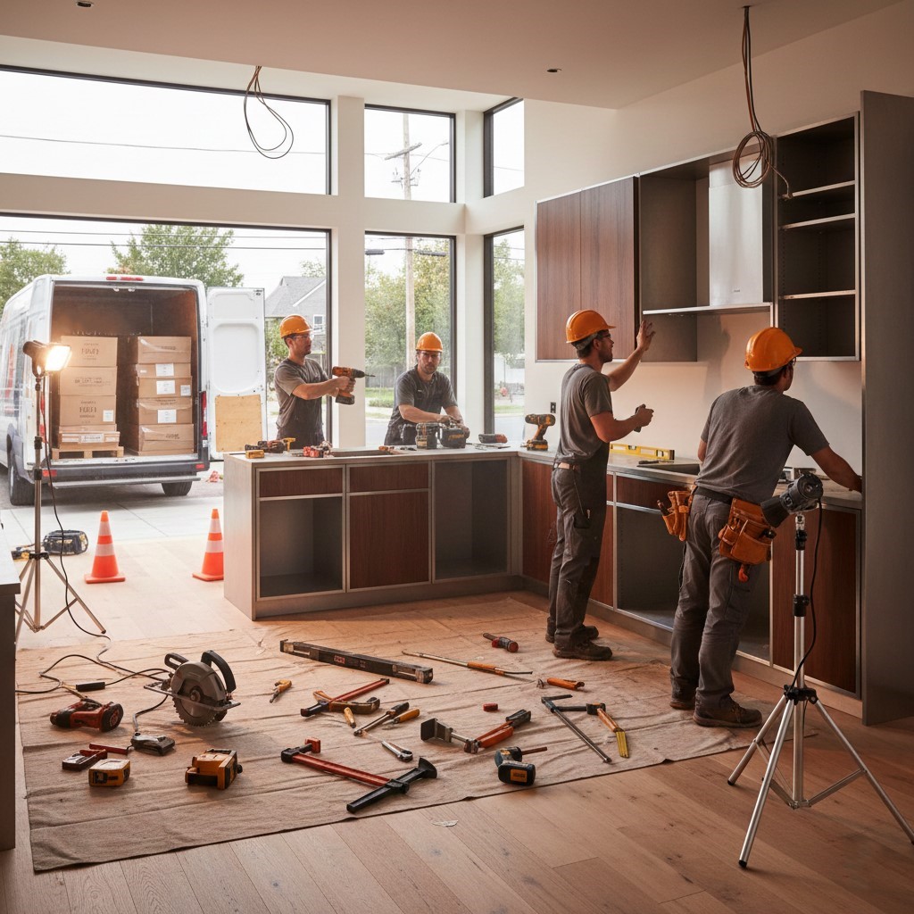 خدمات التوصيل والتركيب